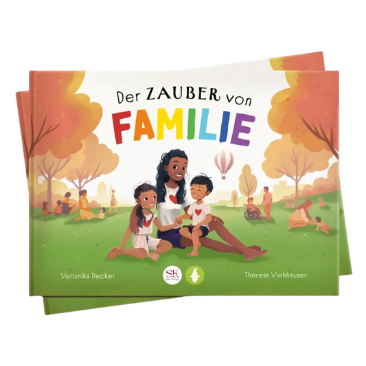 Frontcover vom Kinderbuch "Der Zauber von Familie", ein Vor- und Mitlesebuch für Kinder ab 5 Jahren