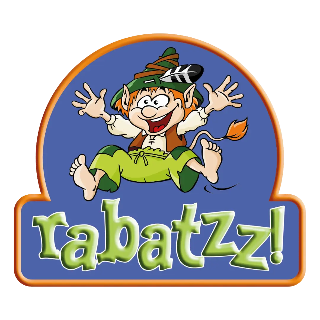 Logo von rabatzz!, der größte Indoorspielplatz Hamburgs